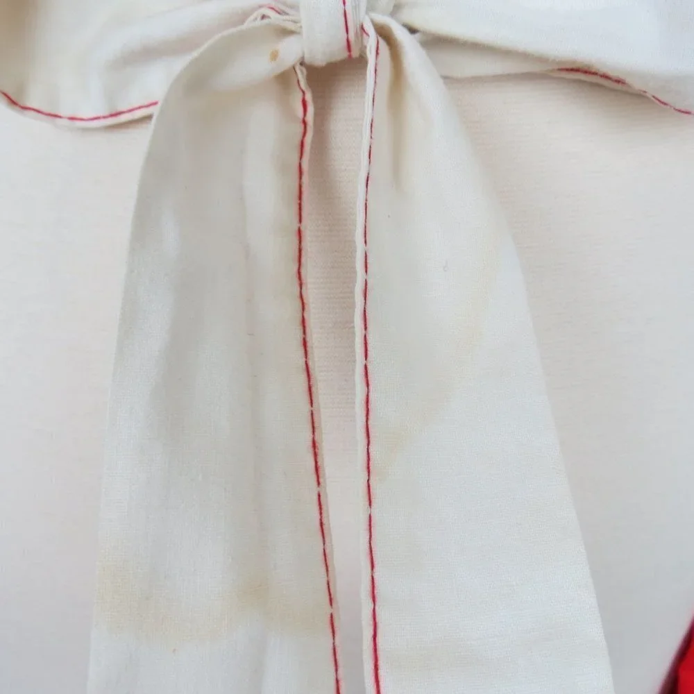 VINTAGE 50s/60s Poinsettia Christmas Half Apron